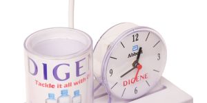 Table Clock WITH Desk Lamp, Pen Stand AND Mobile Stand