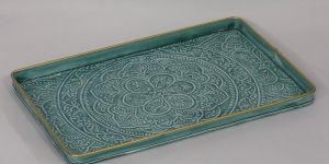 Rectangle Hand Enamel Tray