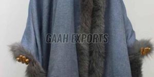 Women Pashmina Shawls With Fur