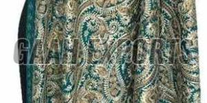 Wool Blend Cashmere Ary Border Square Shawl