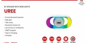 Uree RGB Portable Bluetooth Speaker with Tws & FM Radio