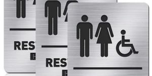 Unisex Toilet Sign Board