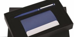 SR 248 - Executive Pen & Card Holder Gift Set (Blue Edition)