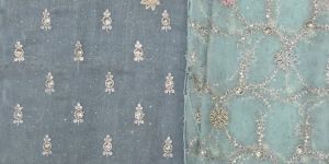 Heavy Zarkan Work Unstitched Salwar Suit Set