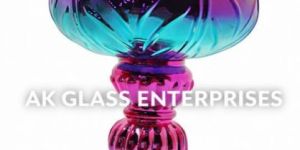 glass pedestal huricane candle holder