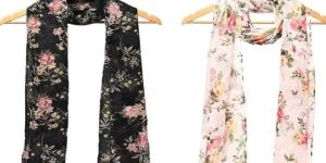Ladies Printed Chiffon Scarf