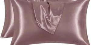 Solid Satin Silk Pillow Covers