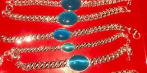 Silver Stone Bracelet for Men