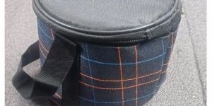 Navy Blue Insulated Hand Carry Lunch Bag