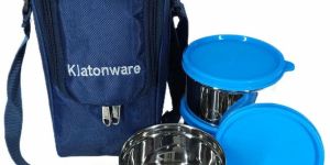 Triple Container Stainless Steel Insulated Lunch Bag
