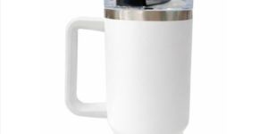 1200ml white matte tumbler