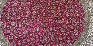 Silk All OVER Red Handmade Carpet