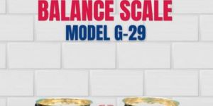 Balance Scale Both Side Brass Plated Dish