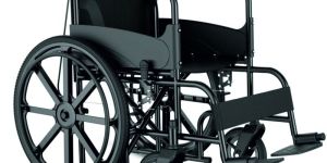 1mile power coated brake wheelchair