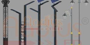 Outdoor Solar Decorative LED Lighting Pole