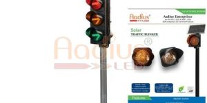 Solar Powered Traffic Signal Blinker Light