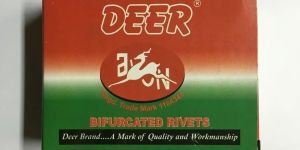 Deer Mild Steel Bifurcated Rivet