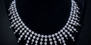 K Jewels Statement Diamond Necklace