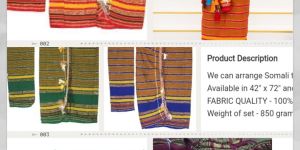 Somalian Ladies Wear Fabric Set