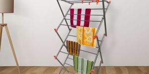 Zig Zag 3 Tier Steel Drying Stand