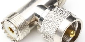 UHF Male to UHF Female to Female Connector