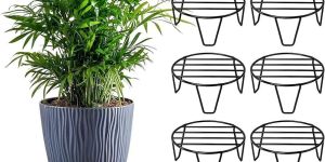 Round Metal Plant Stand Set