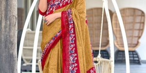 Ladies Printed Daily Wear Cotton Saree