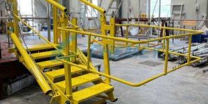 Folding Stair Retractable Access Platform