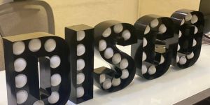 Retro LED Bulb Letter Decorative Sign Board