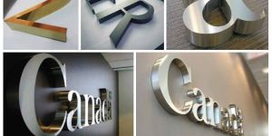 Stainless Steel & Metal Letter Sign Board