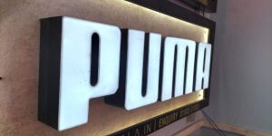 White Front Glow Acrylic Channel Letter Sign with Backlit Panel