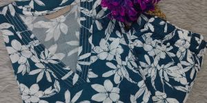 Soft Rayon Printed Kurti Pant Set