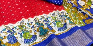Traditional Dola Silk Saree with Jacquard Border