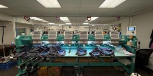 Tajima 6 Head Embroidery Machine / 15 Needle / 15 Color / Used