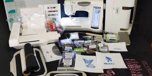 Video Brother ULT2001 Computer Sewing & 6x10 Embroidery Machine Package