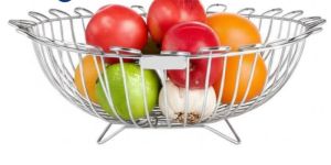 Stainless Steel Sunflower Fruit Basket