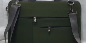 Soflex Canvas Delegate Portfolio Bag (Military Green)