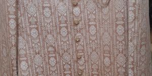 Mens Peach & Pink Wedding Sherwani