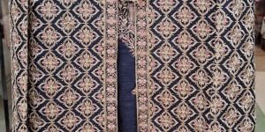 Mens Royal Blue Sherwani Set