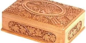 Walnut Wood Carving Box