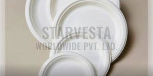 Round Sugarcane Bagasse Disposable Plate