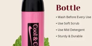 1000ml Pink Plastic Insulated Water Bottle
