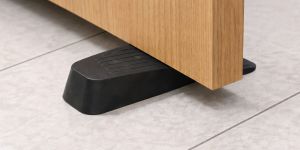 Black Silicon Rubber Doors Stopper
