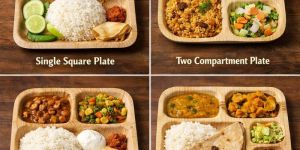 Areca Leaf Compartments Plate