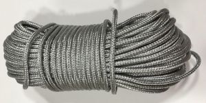 Silver Braided Polyester Cord Rope