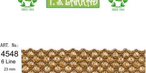 Six Line Metallic Weave Lace Trim