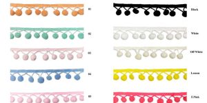 Soft POM POM Fringe Decorative Lace Trim