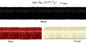 Velvet Finish Fringe Decorative Lace Trim
