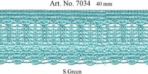 Wide Crochet Floral Border Lace Trim