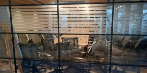 Slimline Glass Partition